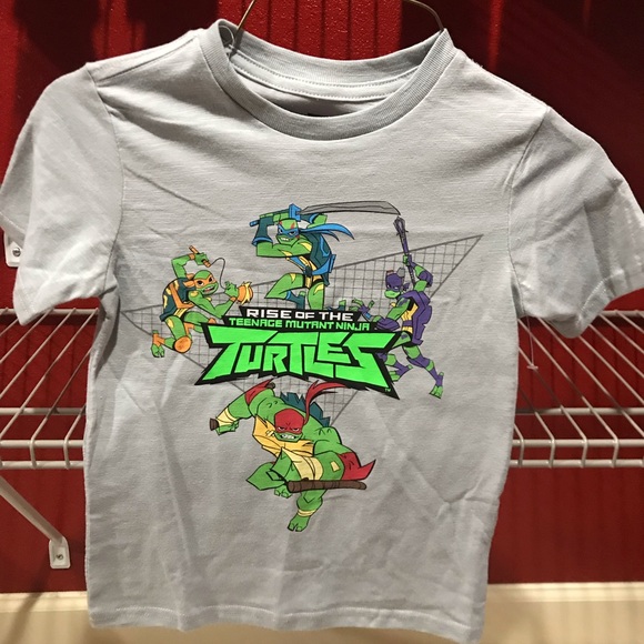 Boys Ninja Turtle T Shirt - Picture 1 of 2